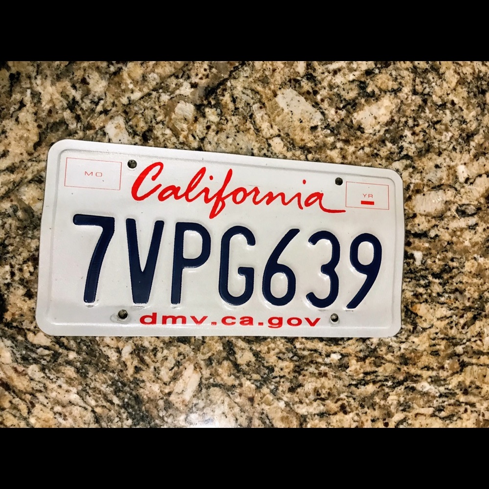California License Plate - Authentic & Retro!